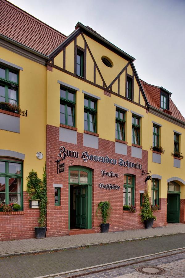 Gasthaus Und Pension "Zum Hauenden Schwein" Wörlitz Εξωτερικό φωτογραφία